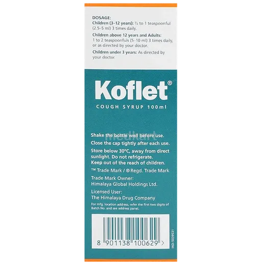 koflet syrup 100 ml